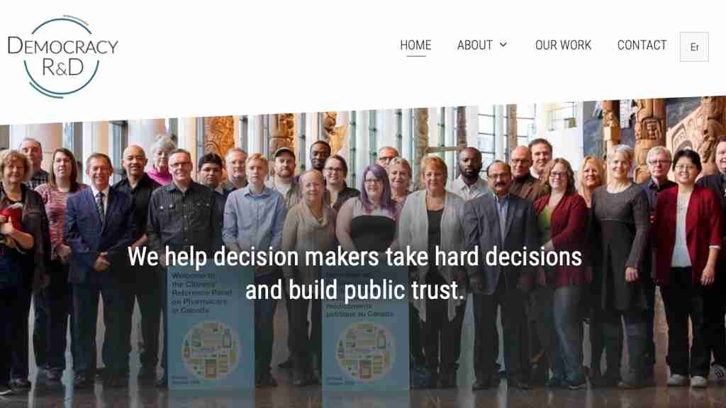 Democracy Research Development Network Skjermdump nettverke Democracy R&D