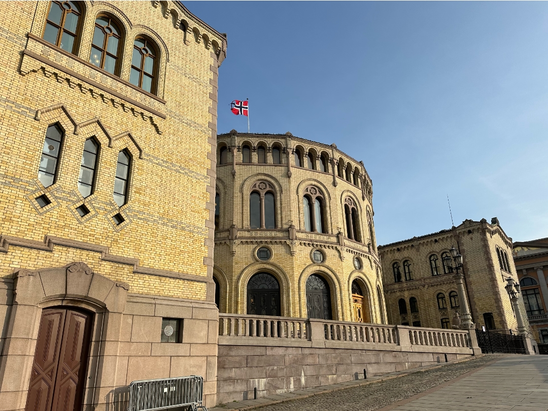 Valgloven er vedtatt av Stortinget som er vist i dette bildet